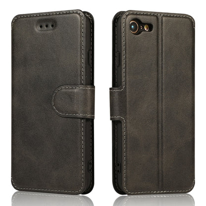 Calf Texture Magnetic Buckle Horizontal Flip Leather Case with Holder & Card Slots & Wallet & Photo Frame, For iPhone 6 / 6s, For iPhone 7 / 8, For iPhone 7 Plus / 8 Plus, For iPhone X / XS, For iPhone XR, For iPhone XS Max, For iPhone 12 mini         ...