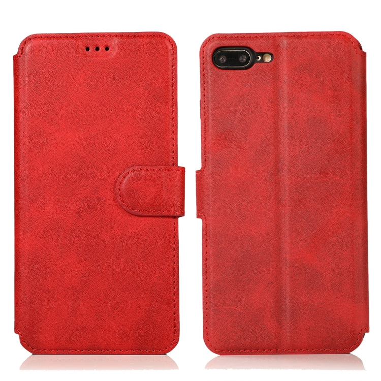 Calf Texture Magnetic Buckle Horizontal Flip Leather Case with Holder & Card Slots & Wallet & Photo Frame, For iPhone 6 / 6s, For iPhone 7 / 8, For iPhone 7 Plus / 8 Plus, For iPhone X / XS, For iPhone XR, For iPhone XS Max, For iPhone 12 mini         ...
