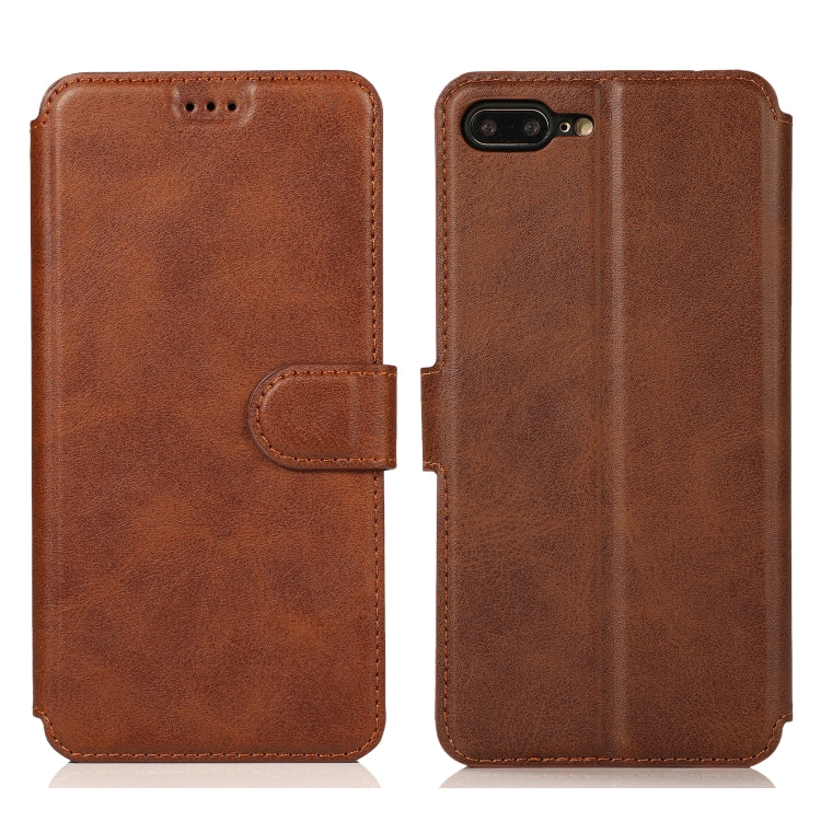 Calf Texture Magnetic Buckle Horizontal Flip Leather Case with Holder & Card Slots & Wallet & Photo Frame, For iPhone 6 / 6s, For iPhone 7 / 8, For iPhone 7 Plus / 8 Plus, For iPhone X / XS, For iPhone XR, For iPhone XS Max, For iPhone 12 mini         ...
