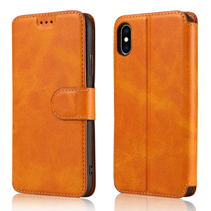 Calf Texture Magnetic Buckle Horizontal Flip Leather Case with Holder & Card Slots & Wallet & Photo Frame, For iPhone 6 / 6s, For iPhone 7 / 8, For iPhone 7 Plus / 8 Plus, For iPhone X / XS, For iPhone XR, For iPhone XS Max, For iPhone 12 mini         ...