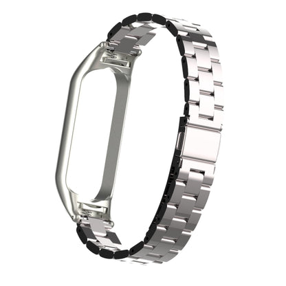 Double Spring Solid Three Stainless Steel Solid Color Strap, For Xiaomi Mi Band 5