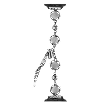 Shell Metal Chain Bracelet Watch Band, For Apple Watch SE 2023 44mm, For Apple Watch SE 2023 40mm, For Apple Watch Ultra 2 49mm, For Apple Watch Series 9 45mm, For Apple Watch Series 9 41mm, For Apple Watch Ultra 49mm, For Apple Watch Series 8 41mm    ...