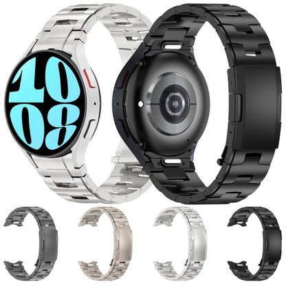 Button Style Pure Titanium Metal Watch Band, For Samsung Galaxy Watch6/6 Classic/5/5 Pro