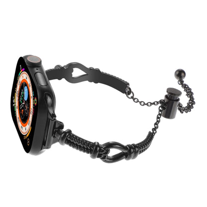 Twist Metal Bracelet Chain Watch Band, For Apple Watch Series 4 44mm, For Apple Watch Series 4 40mm, For Apple Watch Series 3 38mm, For Apple Watch Series 3 42mm, For Apple Watch Series 2 42mm, For Apple Watch Series 2 38mm, For Apple Watch 42mm       ...