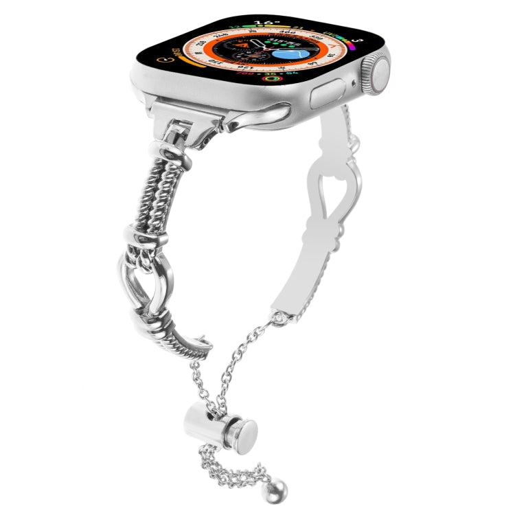 Twist Metal Bracelet Chain Watch Band, For Apple Watch Series 4 44mm, For Apple Watch Series 4 40mm, For Apple Watch Series 3 38mm, For Apple Watch Series 3 42mm, For Apple Watch Series 2 42mm, For Apple Watch Series 2 38mm, For Apple Watch 42mm       ...