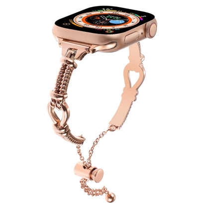Twist Metal Bracelet Chain Watch Band, For Apple Watch Series 4 44mm, For Apple Watch Series 4 40mm, For Apple Watch Series 3 38mm, For Apple Watch Series 3 42mm, For Apple Watch Series 2 42mm, For Apple Watch Series 2 38mm, For Apple Watch 42mm       ...