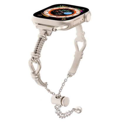 Twist Metal Bracelet Chain Watch Band, For Apple Watch Series 4 44mm, For Apple Watch Series 4 40mm, For Apple Watch Series 3 38mm, For Apple Watch Series 3 42mm, For Apple Watch Series 2 42mm, For Apple Watch Series 2 38mm, For Apple Watch 42mm       ...