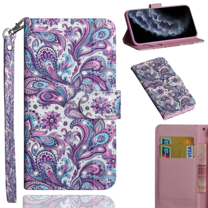 3D Painting Pattern Horizontal Flip TPU + PU Leather Case with Holder & Card Slots & Wallet & Lanyard, For iPhone 11 Pro Max, For iPhone 11 Pro, For iPhone 11, For iPhone SE 2022 / SE 2020 / 8 / 7