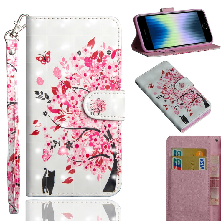 3D Painting Pattern Horizontal Flip TPU + PU Leather Case with Holder & Card Slots & Wallet & Lanyard, For iPhone 11 Pro Max, For iPhone 11 Pro, For iPhone 11, For iPhone SE 2022 / SE 2020 / 8 / 7