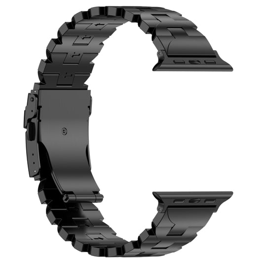 Butterfly Type Titanium Steel Watch Band, For Apple Watch SE 2023 44mm, For Apple Watch SE 2023 40mm, For Apple Watch Ultra 2 49mm, For Apple Watch Series 9 45mm, For Apple Watch Series 9 41mm, For Apple Watch Ultra 49mm, For Apple Watch Series 8 41mm ...