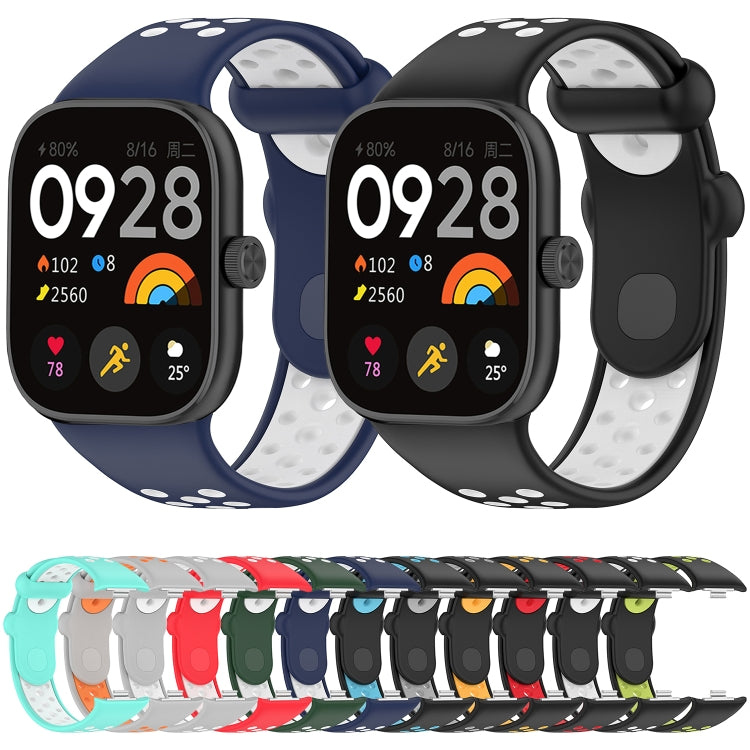 Two Color Silicone Sports Watch Band, For Redmi Watch 4