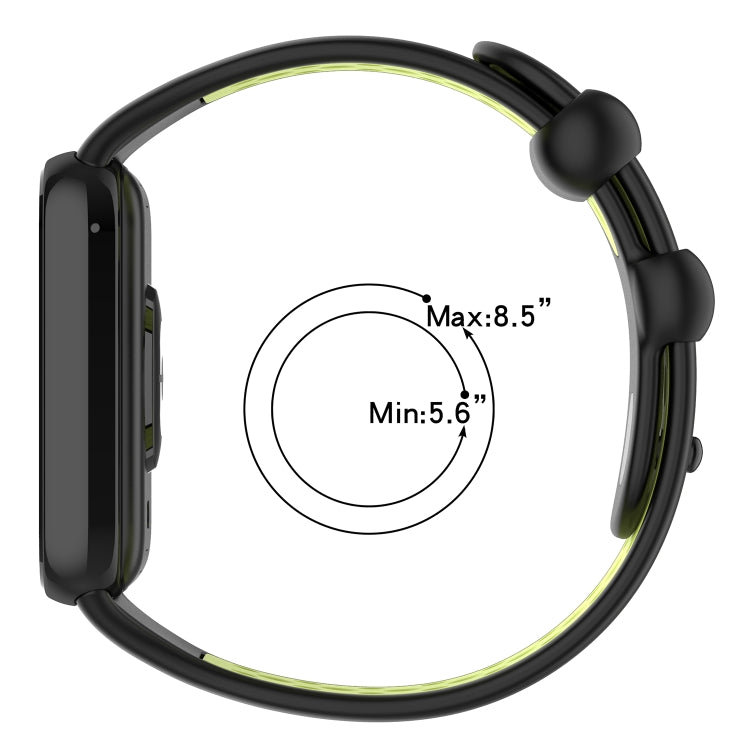 Two Color Silicone Sports Watch Band, For Redmi Watch 4