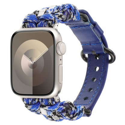 Paracord Genuine Leather Watch Band, For Apple Watch 42mm, For Apple Watch 38mm