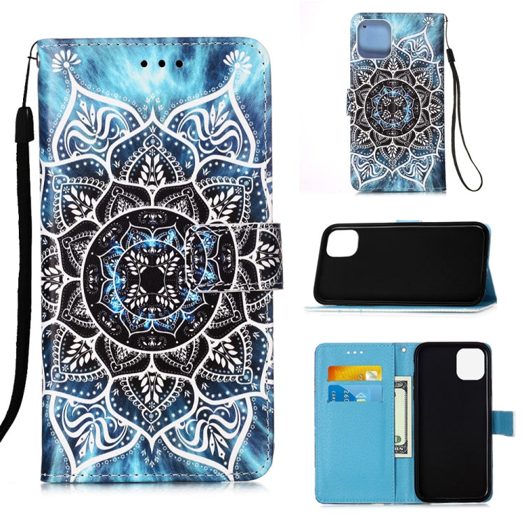 Painted Flat Texture Leather Case with Lanyard & Card Slot & Wallet & Holder, For iPhone 12 mini, For iPhone 12 / 12 Pro, For iPhone 12 Pro Max