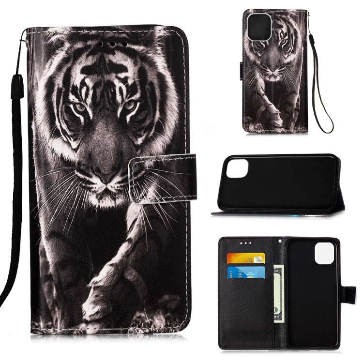 Painted Flat Texture Leather Case with Lanyard & Card Slot & Wallet & Holder, For iPhone 12 mini, For iPhone 12 / 12 Pro, For iPhone 12 Pro Max