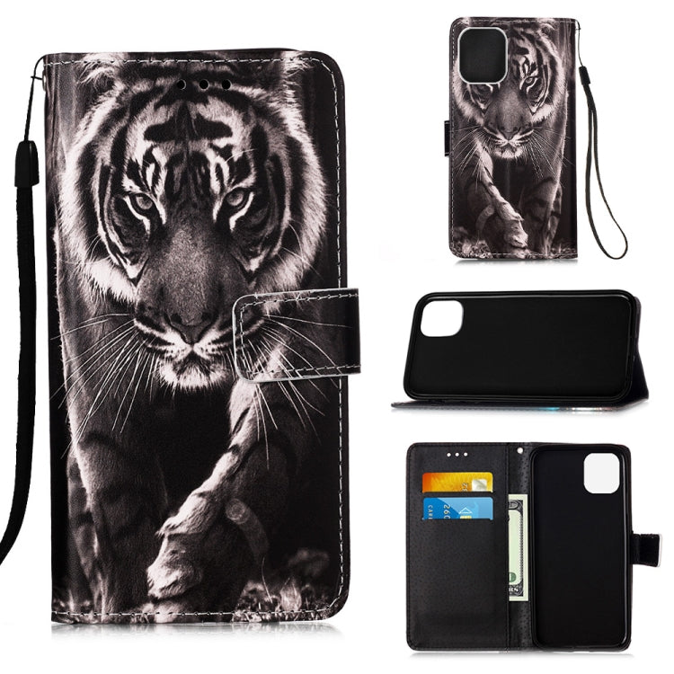Painted Flat Texture Leather Case with Lanyard & Card Slot & Wallet & Holder, For iPhone 12 mini, For iPhone 12 / 12 Pro, For iPhone 12 Pro Max