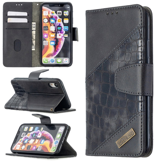 Matching Color Crocodile Texture Horizontal Flip PU Leather Case with Wallet & Holder & Card Slots, For iPhone XR, For iPhone XS Max, For iPhone XS / X, For iPhone 6 Plus, For iPhone 8 Plus, For iPhone 11 Pro Max, For iPhone 11 Pro