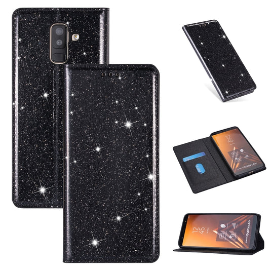 Ultrathin Glitter Magnetic Horizontal Flip Leather Case with Holder & Card Slots, For Samsung Galaxy A6+ / J8 (2018), For Samsung Galaxy A10e, For Samsung Galaxy A20 / A30, For Samsung Galaxy A20e, For Samsung Galaxy A40, For Samsung Galaxy A60        ...
