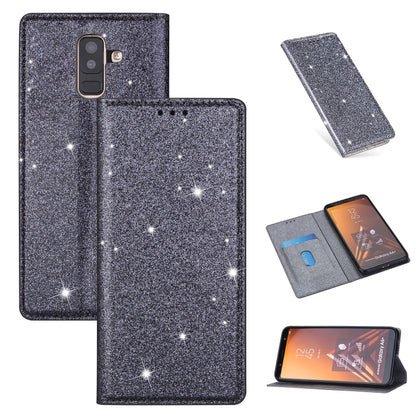 Ultrathin Glitter Magnetic Horizontal Flip Leather Case with Holder & Card Slots, For Samsung Galaxy A6+ / J8 (2018), For Samsung Galaxy A10e, For Samsung Galaxy A20 / A30, For Samsung Galaxy A20e, For Samsung Galaxy A40, For Samsung Galaxy A60        ...