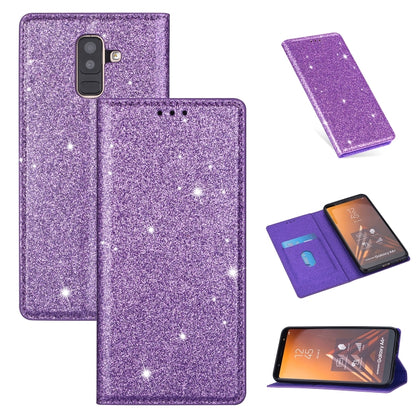 Ultrathin Glitter Magnetic Horizontal Flip Leather Case with Holder & Card Slots, For Samsung Galaxy A6+ / J8 (2018), For Samsung Galaxy A10e, For Samsung Galaxy A20 / A30, For Samsung Galaxy A20e, For Samsung Galaxy A40, For Samsung Galaxy A60        ...