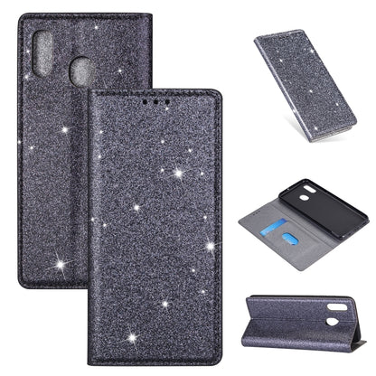 Ultrathin Glitter Magnetic Horizontal Flip Leather Case with Holder & Card Slots, For Samsung Galaxy A6+ / J8 (2018), For Samsung Galaxy A10e, For Samsung Galaxy A20 / A30, For Samsung Galaxy A20e, For Samsung Galaxy A40, For Samsung Galaxy A60        ...