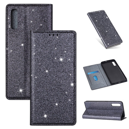 Ultrathin Glitter Magnetic Horizontal Flip Leather Case with Holder & Card Slots, For Samsung Galaxy A6+ / J8 (2018), For Samsung Galaxy A10e, For Samsung Galaxy A20 / A30, For Samsung Galaxy A20e, For Samsung Galaxy A40, For Samsung Galaxy A60        ...