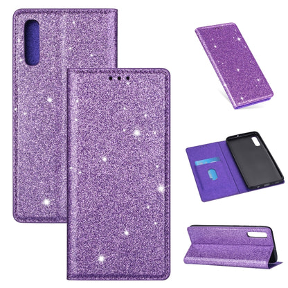 Ultrathin Glitter Magnetic Horizontal Flip Leather Case with Holder & Card Slots, For Samsung Galaxy A6+ / J8 (2018), For Samsung Galaxy A10e, For Samsung Galaxy A20 / A30, For Samsung Galaxy A20e, For Samsung Galaxy A40, For Samsung Galaxy A60        ...