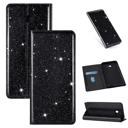 Ultrathin Glitter Magnetic Horizontal Flip Leather Case with Holder & Card Slots, For Samsung Galaxy A70, For Samsung Galaxy A7 (2018) / A750, For Samsung Galaxy J4 (2018), For Samsung Galaxy J4+, For Samsung Galaxy J6 (2018), For Samsung Galaxy J6+   ...