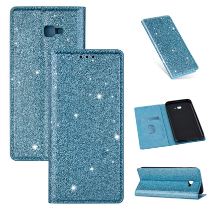 Ultrathin Glitter Magnetic Horizontal Flip Leather Case with Holder & Card Slots, For Samsung Galaxy A70, For Samsung Galaxy A7 (2018) / A750, For Samsung Galaxy J4 (2018), For Samsung Galaxy J4+, For Samsung Galaxy J6 (2018), For Samsung Galaxy J6+   ...