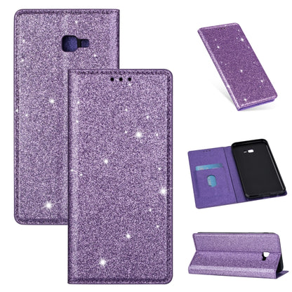 Ultrathin Glitter Magnetic Horizontal Flip Leather Case with Holder & Card Slots, For Samsung Galaxy A70, For Samsung Galaxy A7 (2018) / A750, For Samsung Galaxy J4 (2018), For Samsung Galaxy J4+, For Samsung Galaxy J6 (2018), For Samsung Galaxy J6+   ...