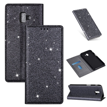 Ultrathin Glitter Magnetic Horizontal Flip Leather Case with Holder & Card Slots, For Samsung Galaxy A70, For Samsung Galaxy A7 (2018) / A750, For Samsung Galaxy J4 (2018), For Samsung Galaxy J4+, For Samsung Galaxy J6 (2018), For Samsung Galaxy J6+   ...