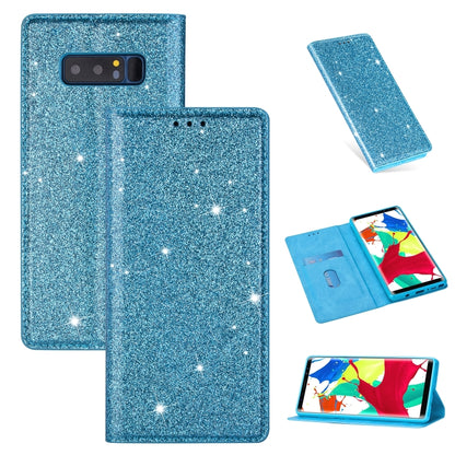Ultrathin Glitter Magnetic Horizontal Flip Leather Case with Holder & Card Slots, For Samsung Galaxy A70, For Samsung Galaxy A7 (2018) / A750, For Samsung Galaxy J4 (2018), For Samsung Galaxy J4+, For Samsung Galaxy J6 (2018), For Samsung Galaxy J6+   ...