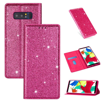 Ultrathin Glitter Magnetic Horizontal Flip Leather Case with Holder & Card Slots, For Samsung Galaxy A70, For Samsung Galaxy A7 (2018) / A750, For Samsung Galaxy J4 (2018), For Samsung Galaxy J4+, For Samsung Galaxy J6 (2018), For Samsung Galaxy J6+   ...
