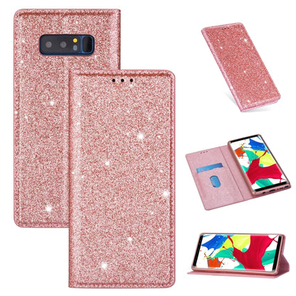 Ultrathin Glitter Magnetic Horizontal Flip Leather Case with Holder & Card Slots, For Samsung Galaxy A70, For Samsung Galaxy A7 (2018) / A750, For Samsung Galaxy J4 (2018), For Samsung Galaxy J4+, For Samsung Galaxy J6 (2018), For Samsung Galaxy J6+   ...