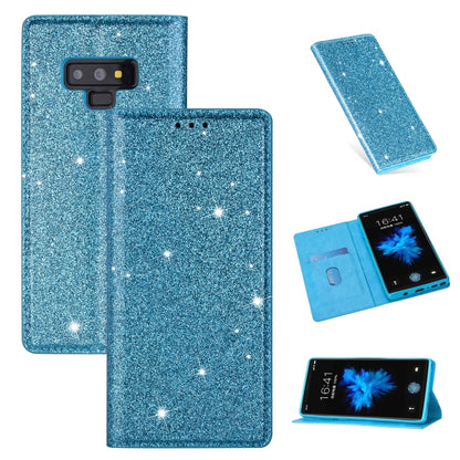 Ultrathin Glitter Magnetic Horizontal Flip Leather Case with Holder & Card Slots, For Samsung Galaxy A70, For Samsung Galaxy A7 (2018) / A750, For Samsung Galaxy J4 (2018), For Samsung Galaxy J4+, For Samsung Galaxy J6 (2018), For Samsung Galaxy J6+   ...