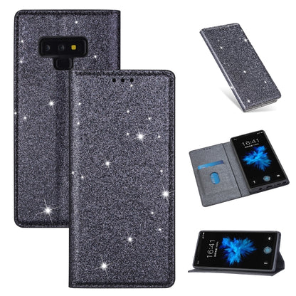Ultrathin Glitter Magnetic Horizontal Flip Leather Case with Holder & Card Slots, For Samsung Galaxy A70, For Samsung Galaxy A7 (2018) / A750, For Samsung Galaxy J4 (2018), For Samsung Galaxy J4+, For Samsung Galaxy J6 (2018), For Samsung Galaxy J6+   ...