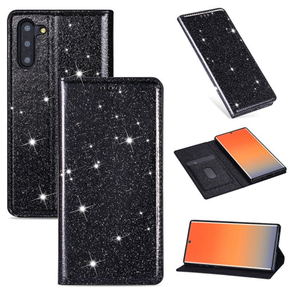 Ultrathin Glitter Magnetic Horizontal Flip Leather Case with Holder & Card Slots, For Samsung Galaxy Note 10, For Samsung Galaxy Note 10 Plus, For Samsung Galaxy S9, For Samsung Galaxy S10, For Samsung Galaxy S10e, For Samsung Galaxy S10+              ...