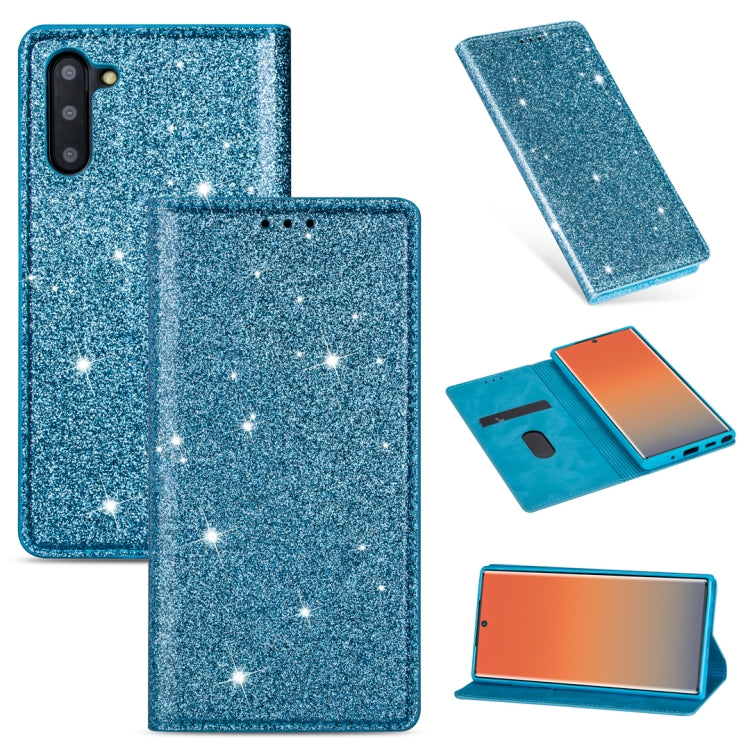 Ultrathin Glitter Magnetic Horizontal Flip Leather Case with Holder & Card Slots, For Samsung Galaxy Note 10, For Samsung Galaxy Note 10 Plus, For Samsung Galaxy S9, For Samsung Galaxy S10, For Samsung Galaxy S10e, For Samsung Galaxy S10+              ...