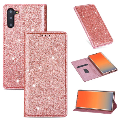 Ultrathin Glitter Magnetic Horizontal Flip Leather Case with Holder & Card Slots, For Samsung Galaxy Note 10, For Samsung Galaxy Note 10 Plus, For Samsung Galaxy S9, For Samsung Galaxy S10, For Samsung Galaxy S10e, For Samsung Galaxy S10+              ...