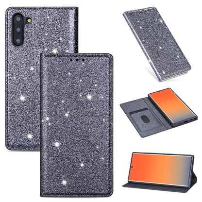 Ultrathin Glitter Magnetic Horizontal Flip Leather Case with Holder & Card Slots, For Samsung Galaxy Note 10, For Samsung Galaxy Note 10 Plus, For Samsung Galaxy S9, For Samsung Galaxy S10, For Samsung Galaxy S10e, For Samsung Galaxy S10+              ...