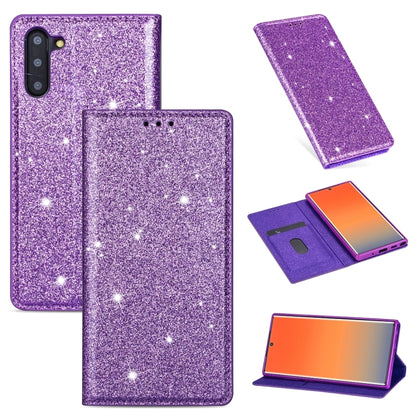 Ultrathin Glitter Magnetic Horizontal Flip Leather Case with Holder & Card Slots, For Samsung Galaxy Note 10, For Samsung Galaxy Note 10 Plus, For Samsung Galaxy S9, For Samsung Galaxy S10, For Samsung Galaxy S10e, For Samsung Galaxy S10+              ...