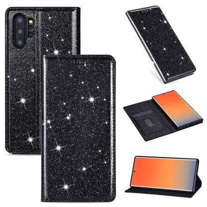 Ultrathin Glitter Magnetic Horizontal Flip Leather Case with Holder & Card Slots, For Samsung Galaxy Note 10, For Samsung Galaxy Note 10 Plus, For Samsung Galaxy S9, For Samsung Galaxy S10, For Samsung Galaxy S10e, For Samsung Galaxy S10+              ...