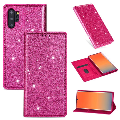 Ultrathin Glitter Magnetic Horizontal Flip Leather Case with Holder & Card Slots, For Samsung Galaxy Note 10, For Samsung Galaxy Note 10 Plus, For Samsung Galaxy S9, For Samsung Galaxy S10, For Samsung Galaxy S10e, For Samsung Galaxy S10+              ...