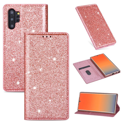 Ultrathin Glitter Magnetic Horizontal Flip Leather Case with Holder & Card Slots, For Samsung Galaxy Note 10, For Samsung Galaxy Note 10 Plus, For Samsung Galaxy S9, For Samsung Galaxy S10, For Samsung Galaxy S10e, For Samsung Galaxy S10+              ...