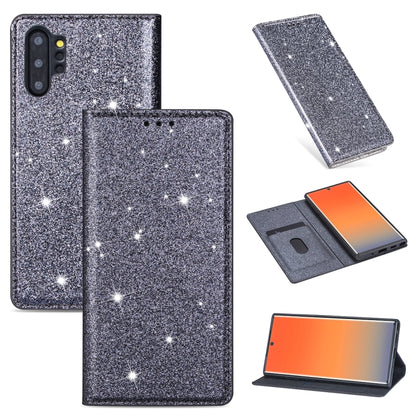 Ultrathin Glitter Magnetic Horizontal Flip Leather Case with Holder & Card Slots, For Samsung Galaxy Note 10, For Samsung Galaxy Note 10 Plus, For Samsung Galaxy S9, For Samsung Galaxy S10, For Samsung Galaxy S10e, For Samsung Galaxy S10+              ...