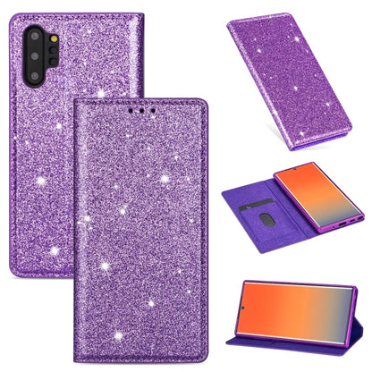 Ultrathin Glitter Magnetic Horizontal Flip Leather Case with Holder & Card Slots, For Samsung Galaxy Note 10, For Samsung Galaxy Note 10 Plus, For Samsung Galaxy S9, For Samsung Galaxy S10, For Samsung Galaxy S10e, For Samsung Galaxy S10+              ...