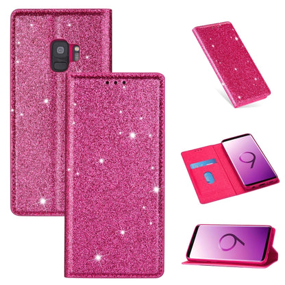 Ultrathin Glitter Magnetic Horizontal Flip Leather Case with Holder & Card Slots, For Samsung Galaxy Note 10, For Samsung Galaxy Note 10 Plus, For Samsung Galaxy S9, For Samsung Galaxy S10, For Samsung Galaxy S10e, For Samsung Galaxy S10+              ...
