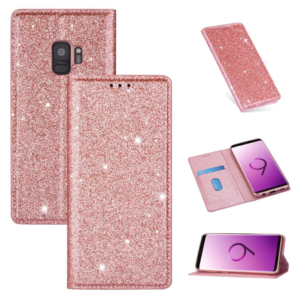 Ultrathin Glitter Magnetic Horizontal Flip Leather Case with Holder & Card Slots, For Samsung Galaxy Note 10, For Samsung Galaxy Note 10 Plus, For Samsung Galaxy S9, For Samsung Galaxy S10, For Samsung Galaxy S10e, For Samsung Galaxy S10+              ...