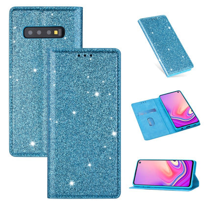 Ultrathin Glitter Magnetic Horizontal Flip Leather Case with Holder & Card Slots, For Samsung Galaxy Note 10, For Samsung Galaxy Note 10 Plus, For Samsung Galaxy S9, For Samsung Galaxy S10, For Samsung Galaxy S10e, For Samsung Galaxy S10+              ...