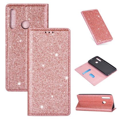 Ultrathin Glitter Magnetic Horizontal Flip Leather Case with Holder & Card Slots, For Samsung Galaxy A91, For Samsung Galaxy A21, For Samsung Galaxy A51, For Samsung Galaxy A71, For Samsung Galaxy S20, For Samsung Galaxy S20+, For Samsung Galaxy S20 Ul...